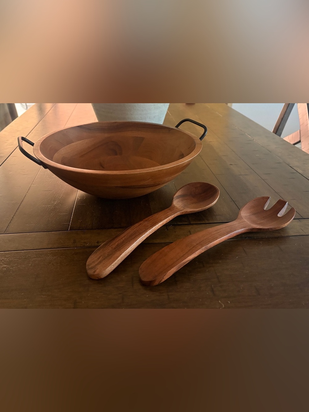 Threshold Arjun Wood Serving Bowl Set